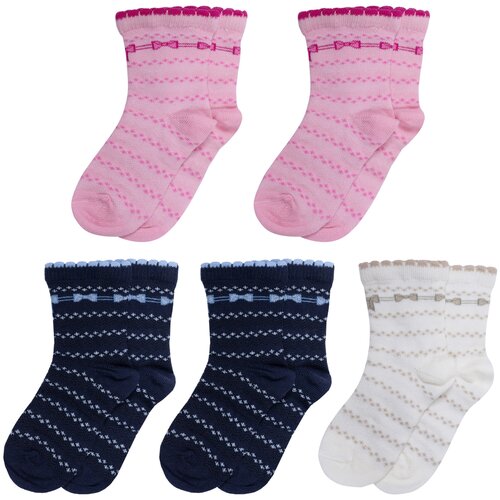 фото Комплект из 5 пар детских носков lorenzline микс 16, размер 12-14