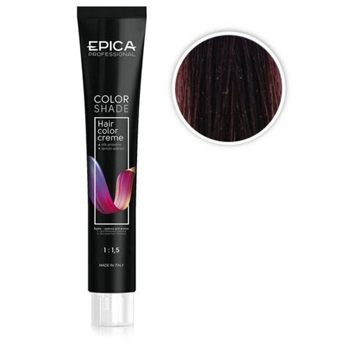 epica professional color shade крем краска для волос 4 7 шатен шоколадный 100 мл EPICA Professional Color Shade крем-краска для волос, 5.75 светлый шатен палисандр, 100 мл