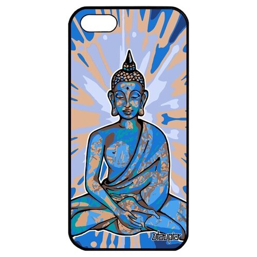 фото Защитный чехол на смартфон // iphone 5 5s se (2016) // "будда" дизайн портрет, utaupia, голубой