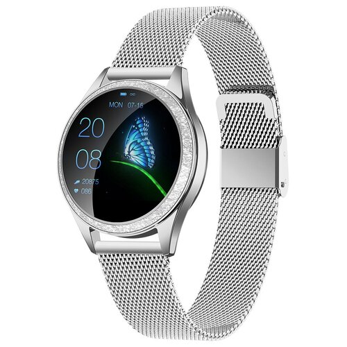 Смарт часы женские Smart Watch KingWear KW20 серебристые