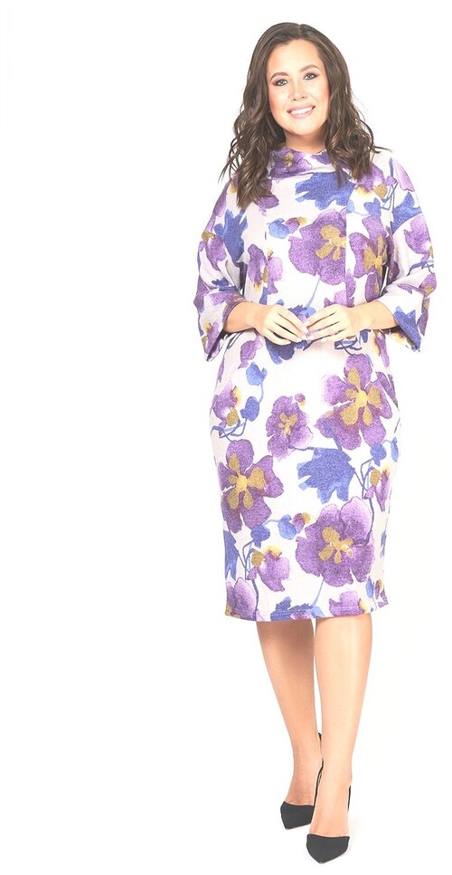 Платье Olsi, размер 50, фиолетовый