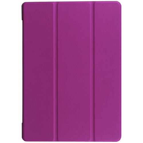 фото Чехол-обложка mypads для samsung galaxy tab a 10.1 2016 sm-t580 / t585c / t585n тонкий умный кожаный на пластиковой основе с трансформацией в подставку фиолетовый