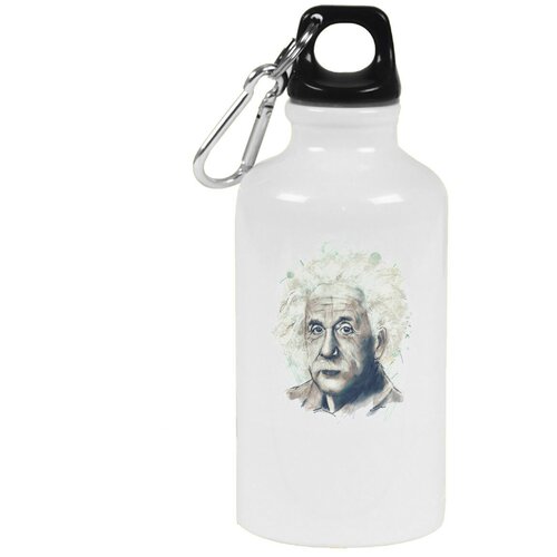 Бутылка с карабином CoolPodarok Энштейн арт