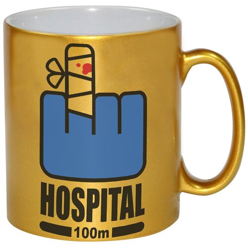 фото Золотая кружка hospital 100m drabs