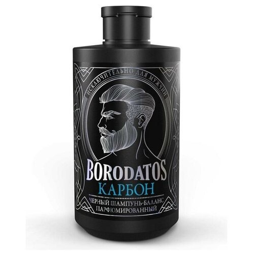 Черный шампунь-баланс Borodatos Карбон, 400 мл