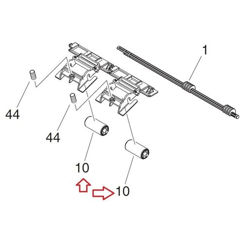 ролик подачи canon fl0 3407 ir 1430 1435 Ролик выхода ADF Canon (FE3-8381)