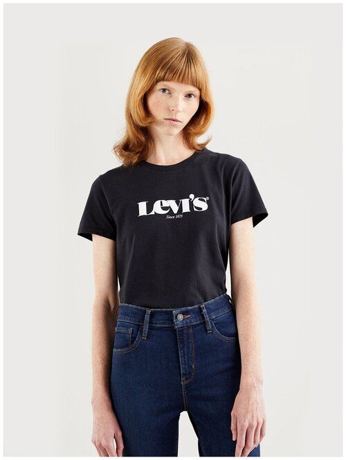 Футболка Levis, размер XS, черный