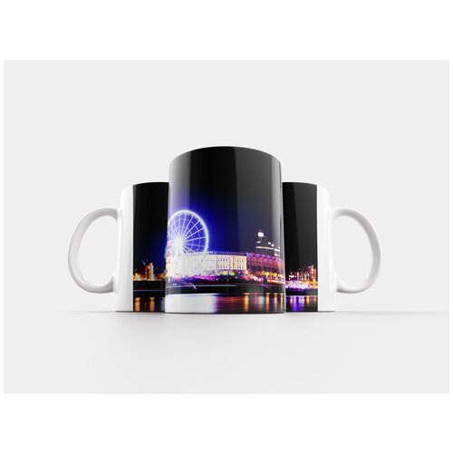 фото Кружка "дюссельдорф, колесо обозрения, ночь" 320 мл lotsprints