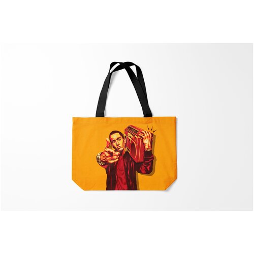 фото Сумка-шоппер / 46х35 см / rap / eminem эминем с бумбоксом burnettie