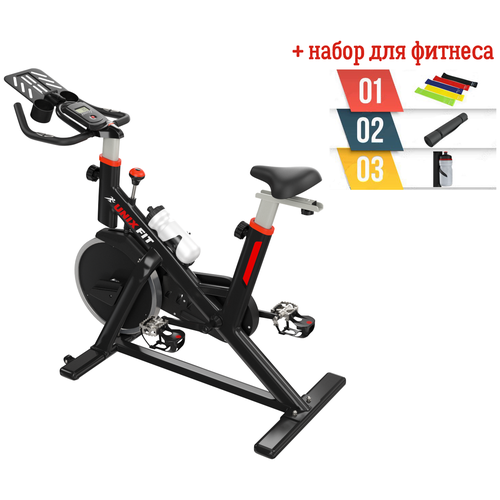 Велотренажер Спин-байк UNIXFIT SB-490PRO + набор для фитнеса