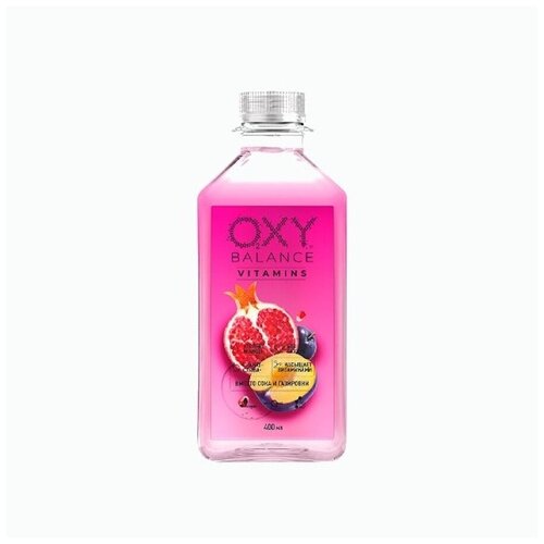 Напиток Oxy Balance (Окси Баланс) Vitamins (Гранат-Слива) 0,4 л х 9 шт. негазированный, пэт