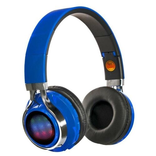 Наушники LuazON RX-1 TM-021 беспроводные накладные BT 42 250 мАч LED FMmicroSDсиние 232200₽