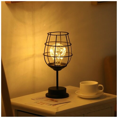Прикроватная настольная светодиодная лампа для домашнего декора лофт стиль 