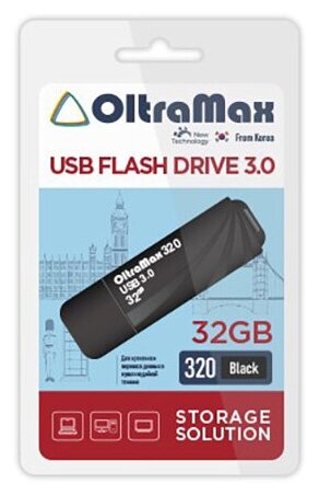 USB флэш-накопитель OLTRAMAX OM-32GB-320-Black USB 3.0 1255127