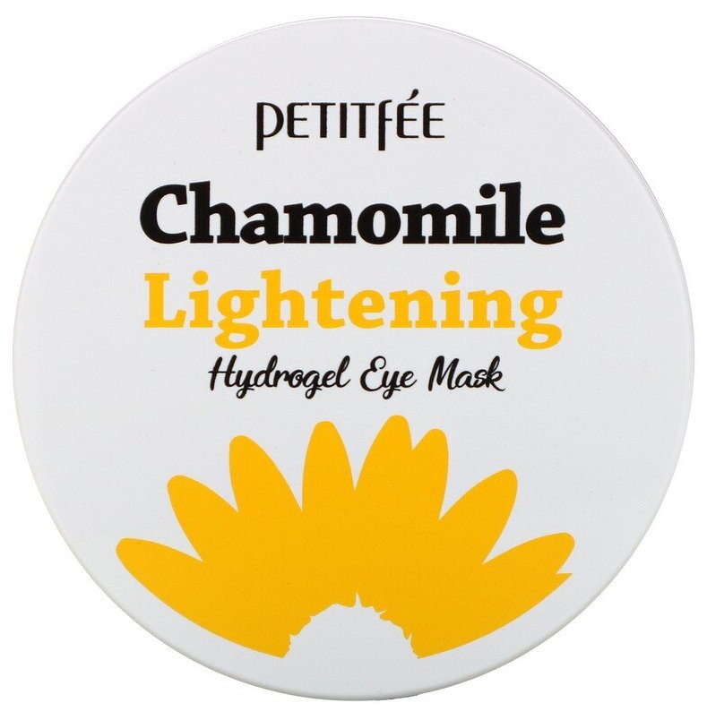 Petitfee Гидрогелевые патчи для глаз с экстрактом ромашки Chamomile lightening hydrogel eye patch