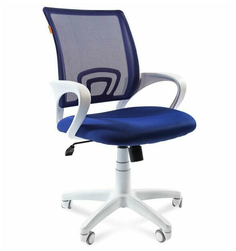 Офисное кресло Chairman Chairman 696 White обивка: текстиль цвет: ткань/сетка tw-10 (синий)