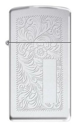 Оригинальная бензиновая зажигалка ZIPPO Slim® Venetian® 1652 с покрытием High Polish