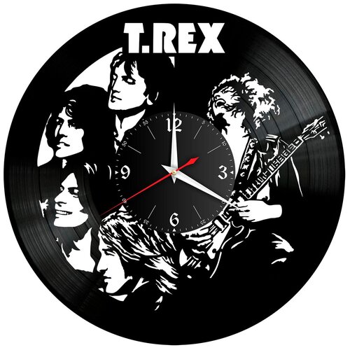 фото Redlaser часы настенные "группа t.rex" из винила, №1
