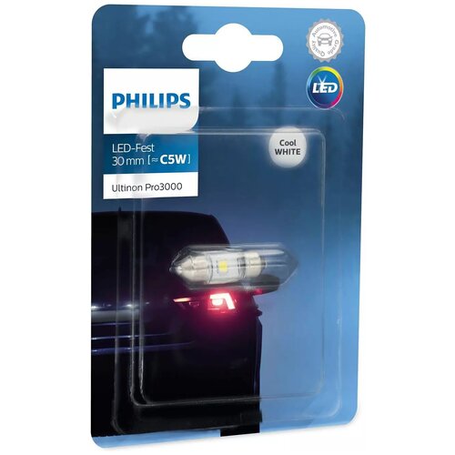 Лампа C5w Ultinon Pro3000 Si 6000k Led Philips арт. 11864U30CWB1