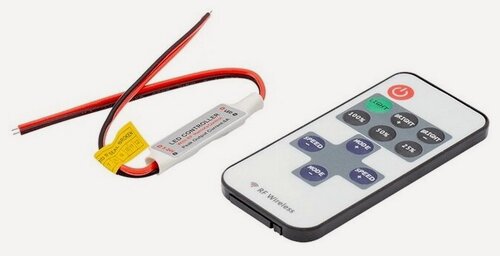 Изображение товара Мини-диммер для одноцветной термоленты ленты SWG RF-DIM-11-6A (радио, 11 кнопок)