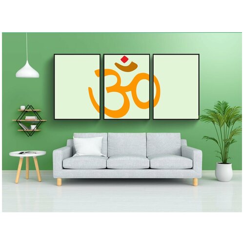 фото Набор модулных постеров для интерьера "хинди, учить, язык" 60x90 см. в тубусе, без рамки lotsprints