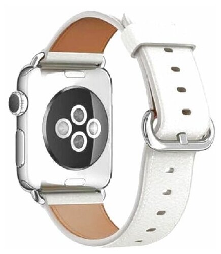 Ремешок для Apple Watch 42mm CBIW34 кожаный white с отвёрткой