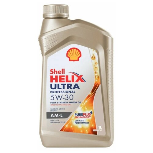 фото Моторное масло shell helix ultra professional am-l 5w-30 синтетическое 1 л