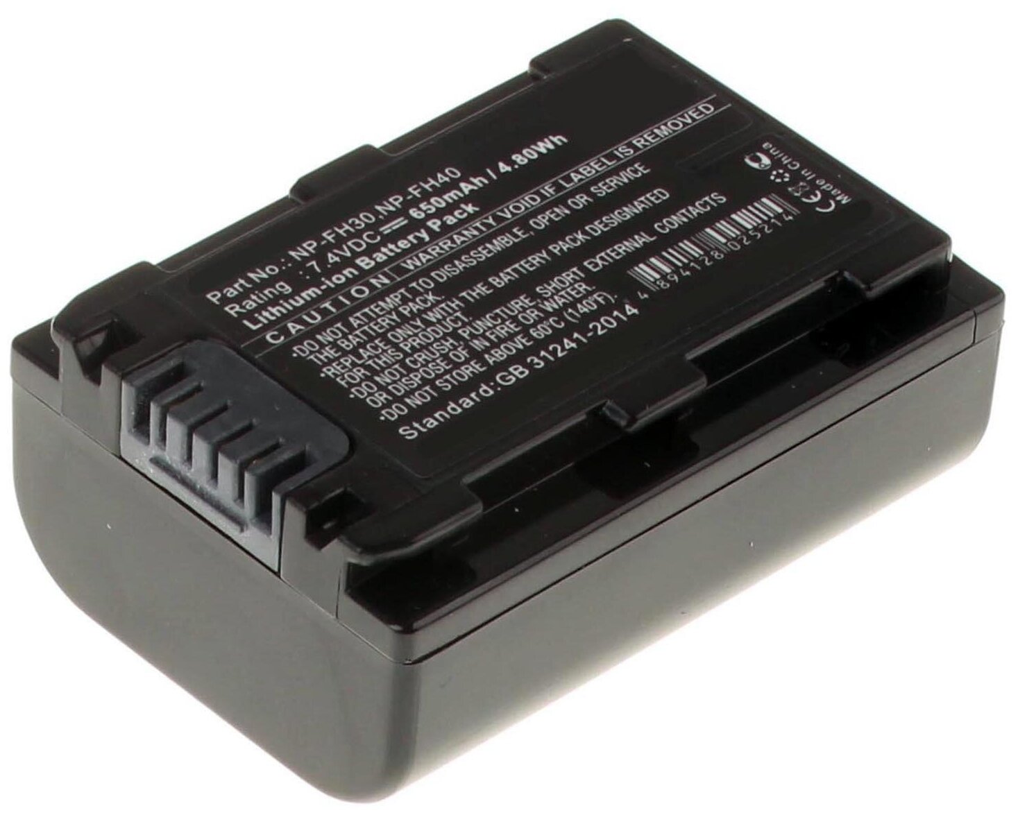 Аккумуляторная батарея iBatt 650mAh для Sony DCR-30, DCR-SR210E, DCR-HC16E, DCR-HC33E, HDR-CX11E, DCR-DVD410E, DCR-DVD708, DCR-DVD905, DCR-HC43E, DCR-DVD510E