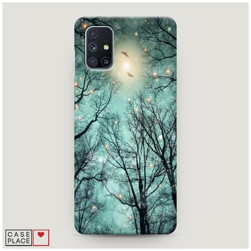фото Чехол пластиковый samsung galaxy m51 лес в сумерках case place