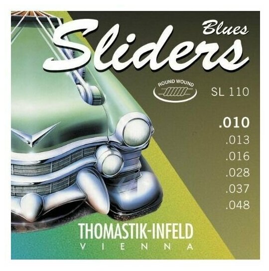 Комплект струн для электрогитары Thomastik SL110 Blues Sliders