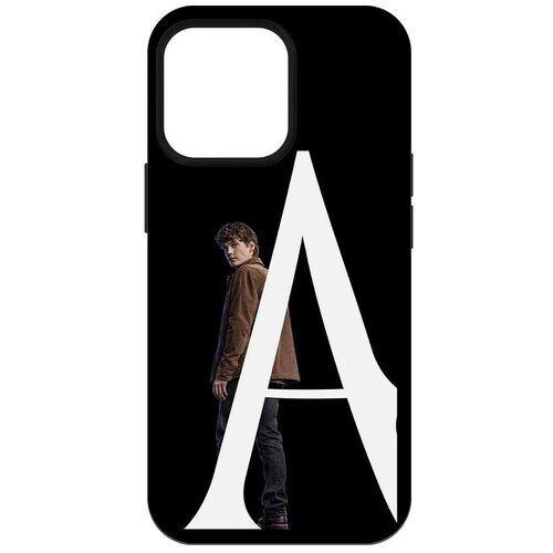 Чехол-накладка Krutoff Soft Case Уэнсдей Аддамс - Тайлер для iPhone 14 Pro Max черный