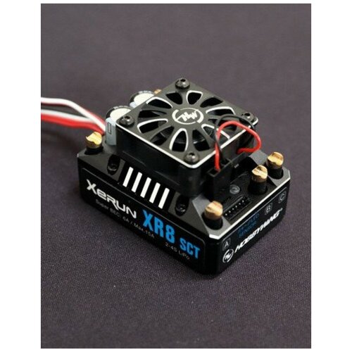Электронные регуляторы скорости (ESC) Hobbywing Бесколлекторный сенсорный регулятор XERUN XR8 SCT Black Edition для автомоделей масштаба 1:10:1:8