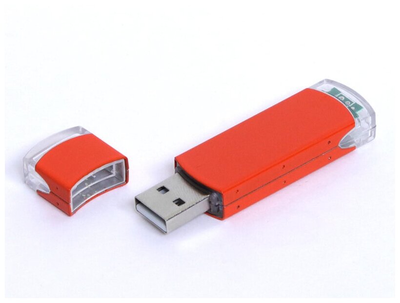 Классическая металлическая флешка для нанесения логотипа (4 Гб / GB USB 2.0 Оранжевый/Orange 014 недорого)