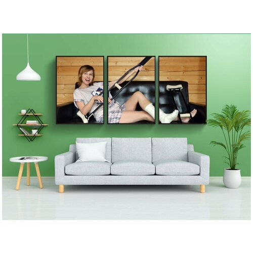 фото Набор модулных постеров для интерьера "травма, перелом, костыли" 60x90 см. в тубусе, без рамки lotsprints