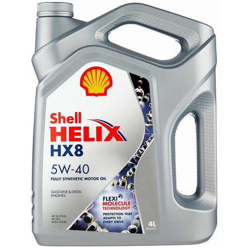 фото Масло моторное shell helix hx8 sn+ 5w-40 (синт 4л. 550051529