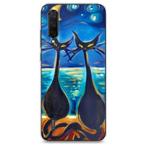 фото Силиконовый чехол "влюбленные котики 7" на xiaomi mi 9 lite / сяоми ми 9 лайт case place