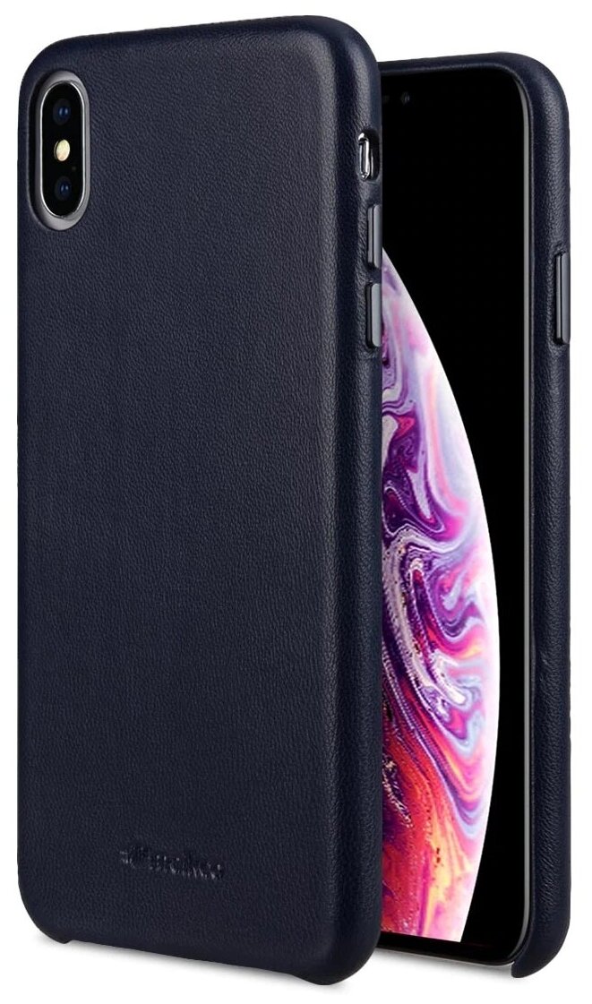 Кожаный чехол накладка Melkco Origin Series для Apple iPhone XS MAX (6.5") - Regal Regal Cover, темно-синий