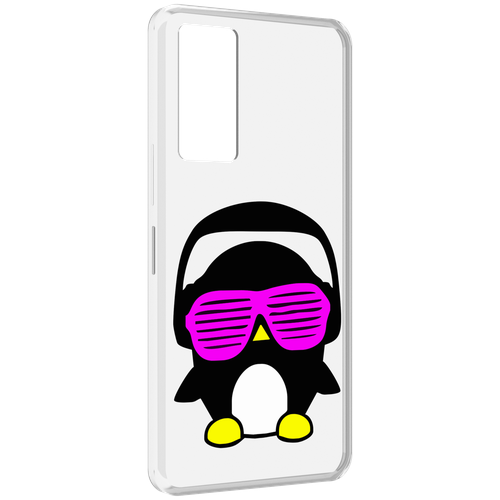 Чехол MyPads пингвин для Infinix Note 11 задняя-панель-накладка-бампер
