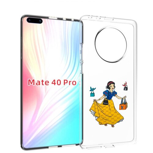 Чехол MyPads модная-принцесса женский для Huawei Mate 40 Pro (NOH-NX9) задняя-панель-накладка-бампер чехол mypads модная русалка женский для huawei mate 40 pro noh nx9 задняя панель накладка бампер