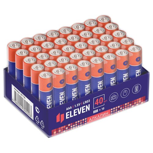 Батарейка Eleven AAA (LR03), в упаковке: 40 шт.