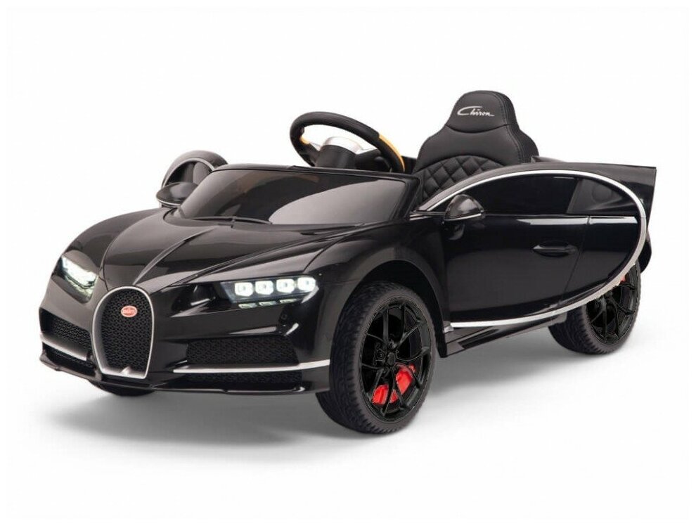 Детский электромобиль Bugatti Chiron 2.4G - BLACK - HL318 (HL318-LUX-BLACK-PAINT)