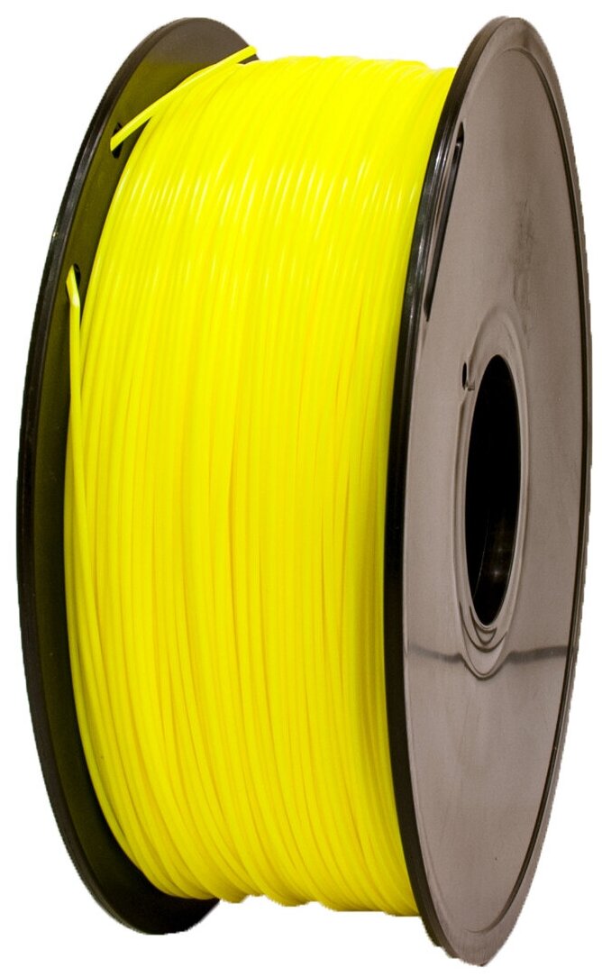 PLA пластик FL33 1.75мм для 3D принтера 1кг. Флуоресцентный Желтый
