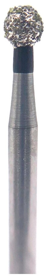 Бор алмазный Ecoline E 801 SC, шаровидный, под турбинный наконечник, D 2.1 мм, черный