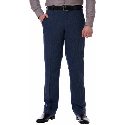 Брюки Meyer, размер 54/182, синий брюки meyer повседневные размер 54 синий