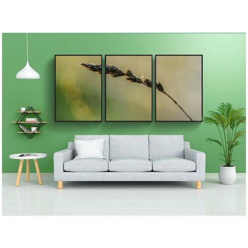 фото Набор модулных постеров для интерьера "трава, завод, луг" 60x90 см. в тубусе, без рамки lotsprints