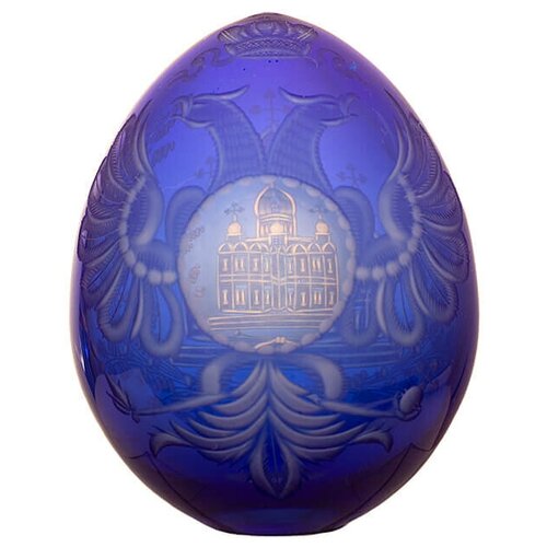 Пасхальное яйцо авторское Храм 11 см