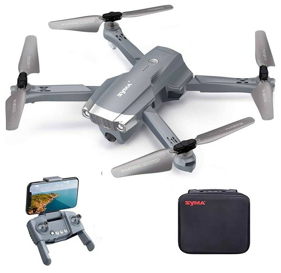 Квадрокоптер Syma с камерой FPV, 4K камера, GPS 2.4G с сумкой - SYMA-X30-BAG (SYMA-X30-BAG)