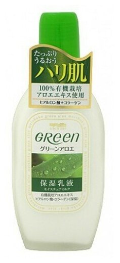 Meishoku Молочко увлажняющее для ухода за кожей лица - Green plus aloe moisture milk, 170мл