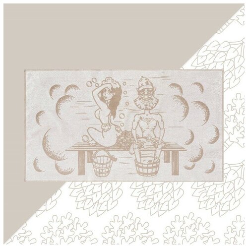 фото Полотенце махровое этель "баня" 67х130 см