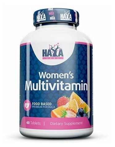 Haya Labs Food Based Womens Multi (Мультивитамины для женщин) 60 таблеток